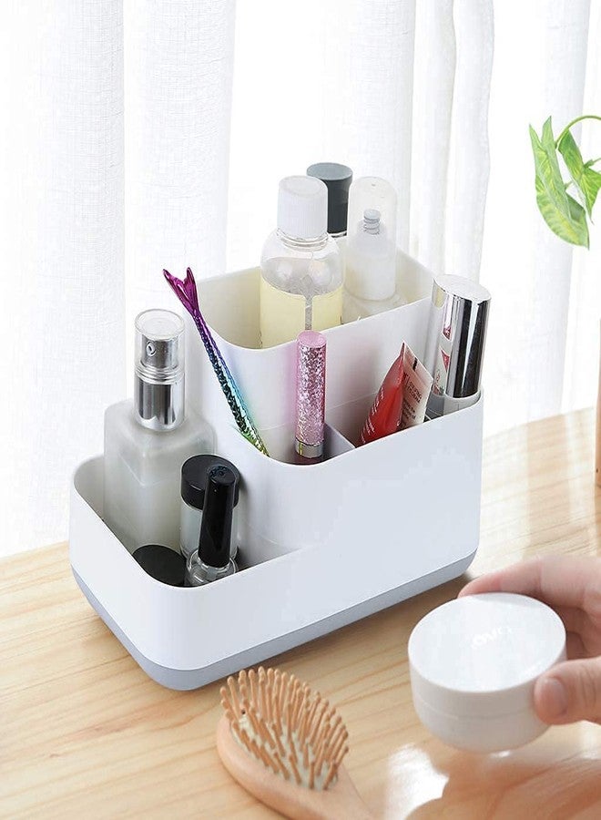 VDHJA 5 Compartment Kitchen and Bathroom Organizer Storage Shelf Soap, Cosmetics, Toiletry, and Toothbrush Holder Stand for Wash Basin (Multi Color) - Image 2